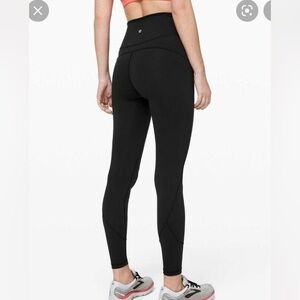 Lululemon Athletica Black in movement High Rise Tight Athletic Leggings